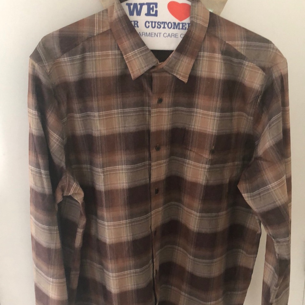 Mens XL Rhone Flannel LS Button Down